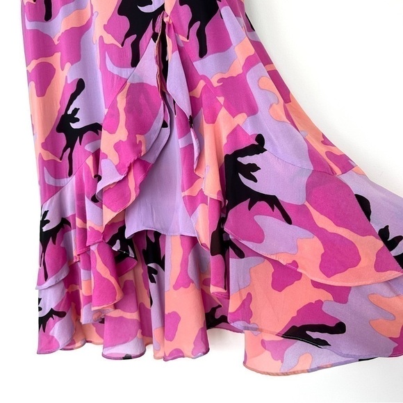 Nicole Miller midi dress, empire waisted with ruffled hem in a silk blend - Picture 7 of 14